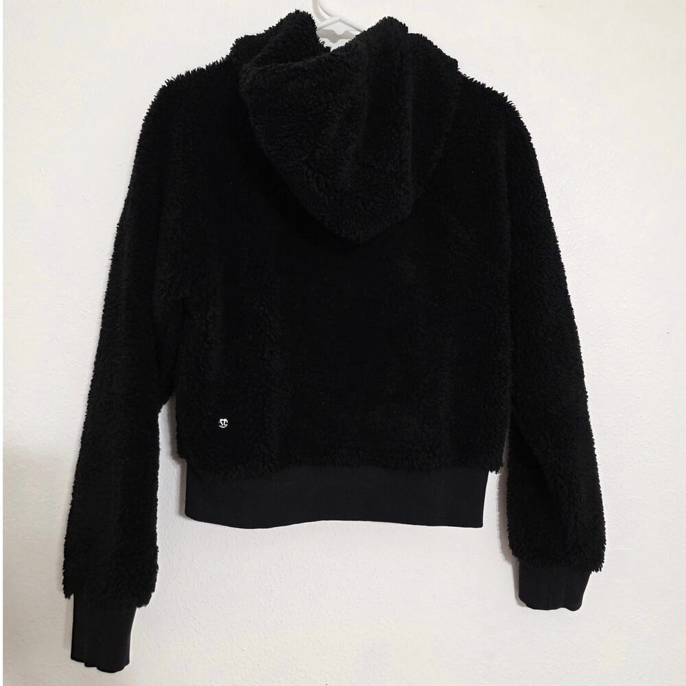 Lululemon Textured Fleece 1/2 Zip Cotton Jersey Fleece Teddy Sherpa Sweater Top - Picture 4 of 8